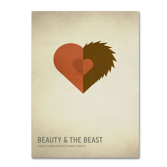 Christian Jackson 'Beauty And The Beast' 14 X 19 Canvas Art