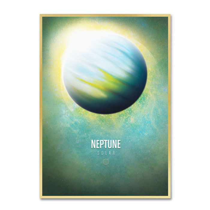 Christian Jackson 'Neptune' 14 X 19 Canvas Art