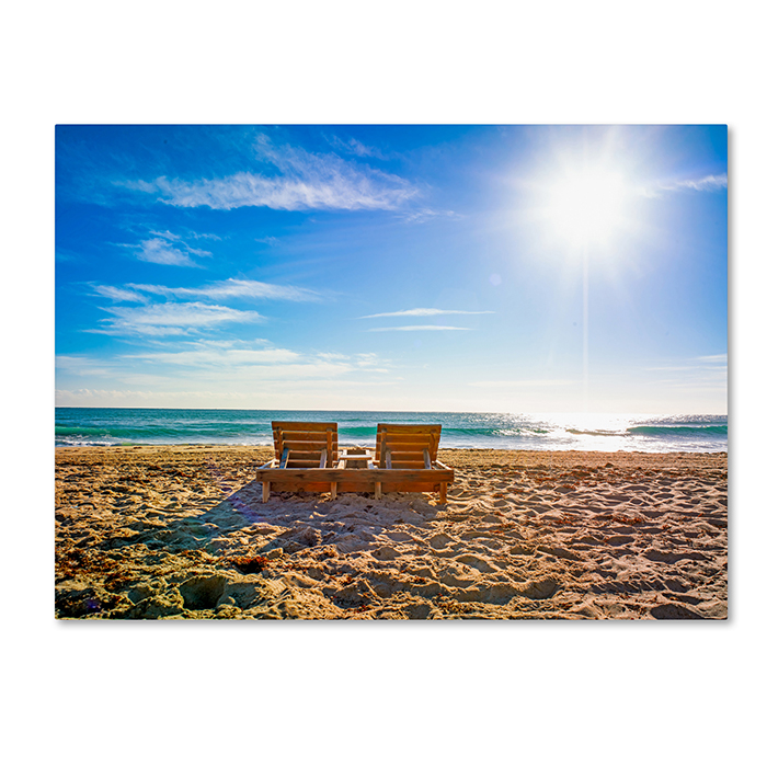 Preston 'Florida Beach Chair' 14 X 19 Canvas Art