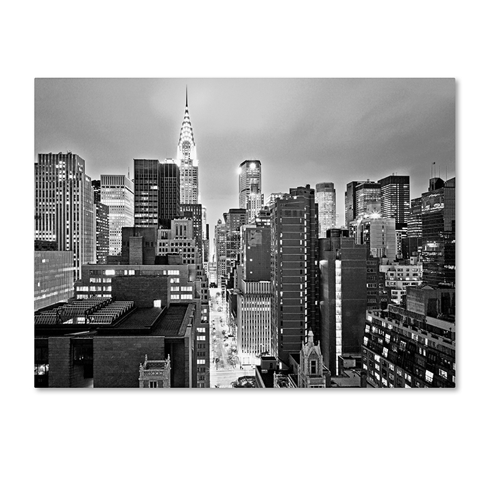 Preston 'New York Skyline 2' 14 X 19 Canvas Art