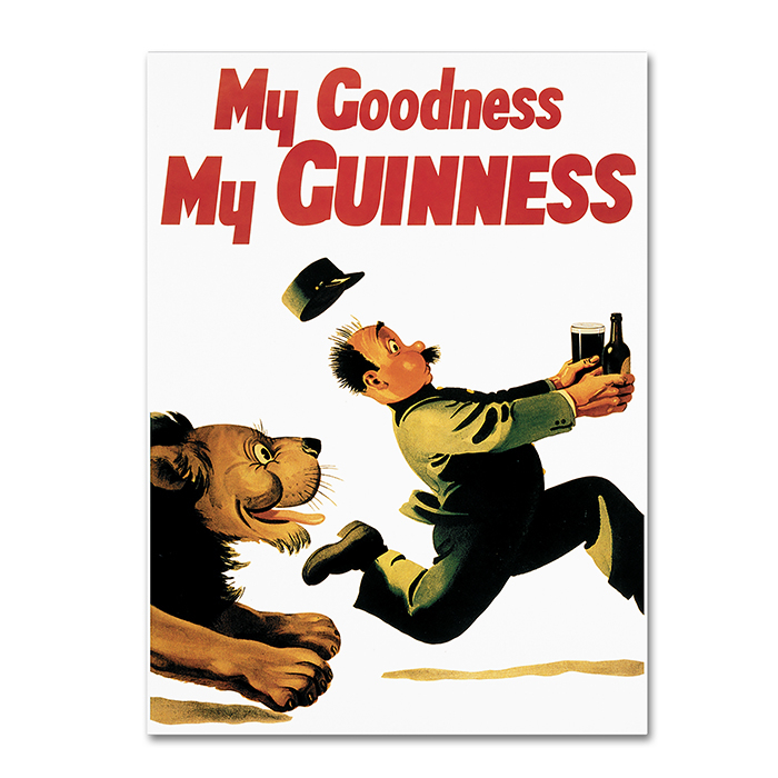 Guinness Brewery 'My Goodness My Guinness XIV' 14 X 19 Canvas Art