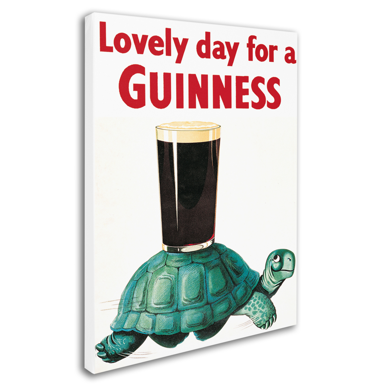 Guinness Brewery 'Lovely Day For A Guinness X' 14 X 19 Canvas Art