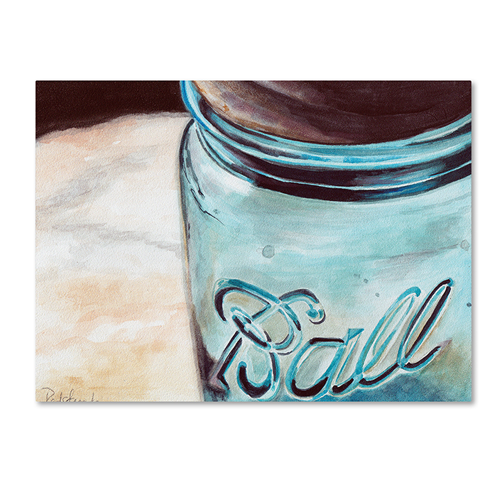 Jennifer Redstreake 'Ball Jar' 14 X 19 Canvas Art