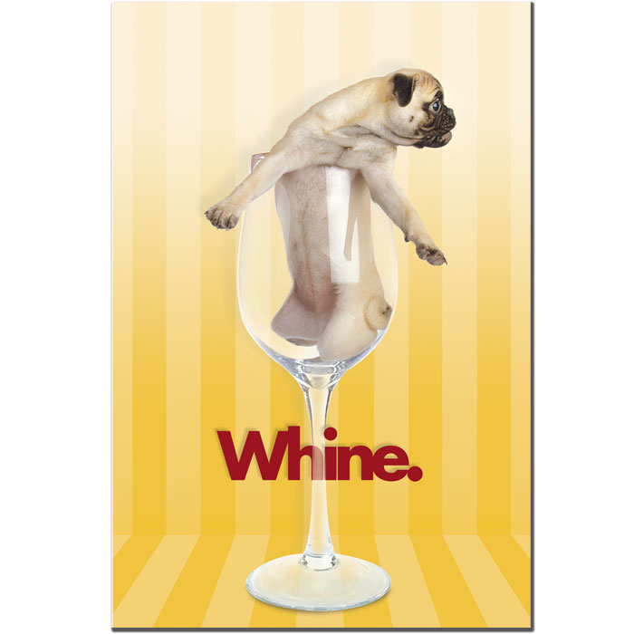 Gifty Idea Greeting Cards And Such 'Pug Whine' 14 X 19 Canvas Art