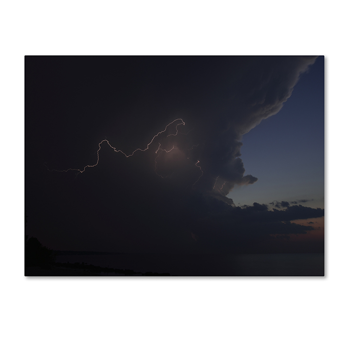 Kurt Shaffer 'Sunset Thunderhead #3' 14 X 19 Canvas Art