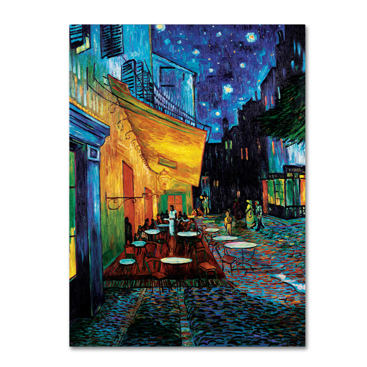 Vincent Van Gogh, 'Cafe Terrace' 14 X 19 Canvas Art