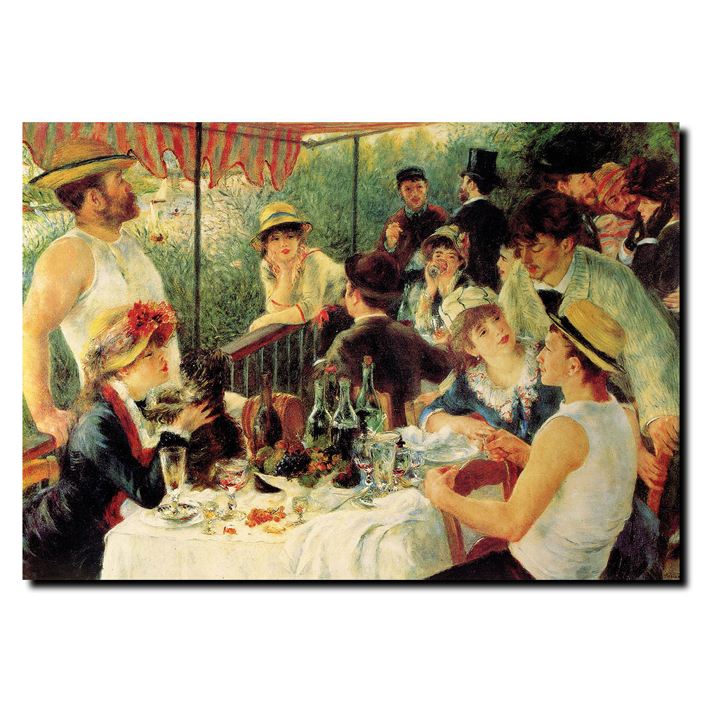 Pierre Renoir, 'Luncheon Of The Boating Party' 14 X 19 Canvas Art