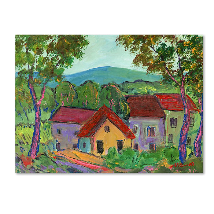 Manor Shadian 'Rainbow Home' 14 X 19 Canvas Art