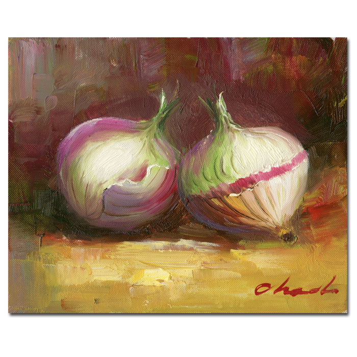 Onion Still Life' 14 X 19 Canvas Art