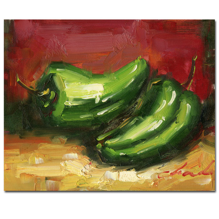 Jalapeno Peppers' 14 X 19 Canvas Art