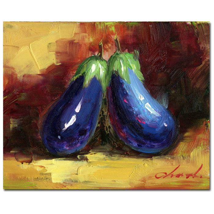 Eggplant Still Life' 14 X 19 Canvas Art