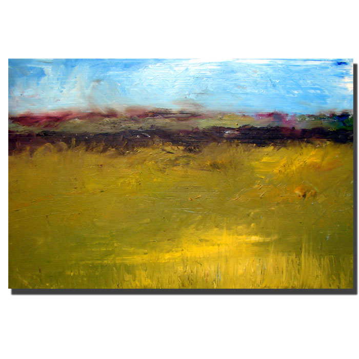 Michelle Calkins 'Abstract Landscape Highway Series' 14 X 19 Canvas Art