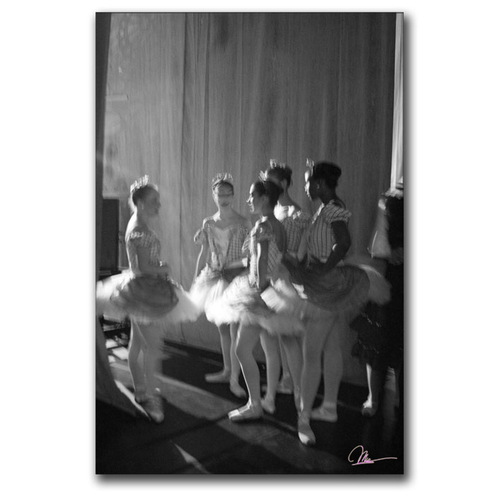 Martha Guerra 'Chatting Dancers' 14 X 19 Canvas Art