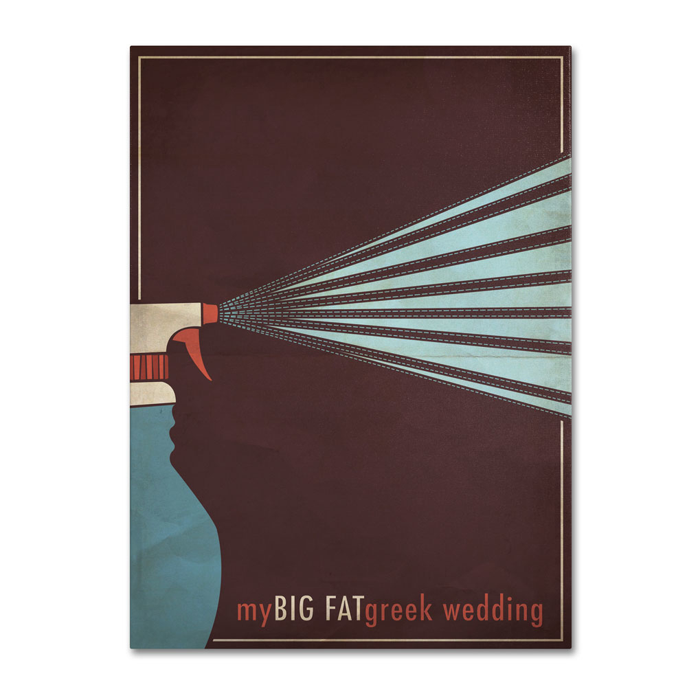 Megan Romo 'My Big Fat Greek Wedding' 14 X 19 Canvas Art