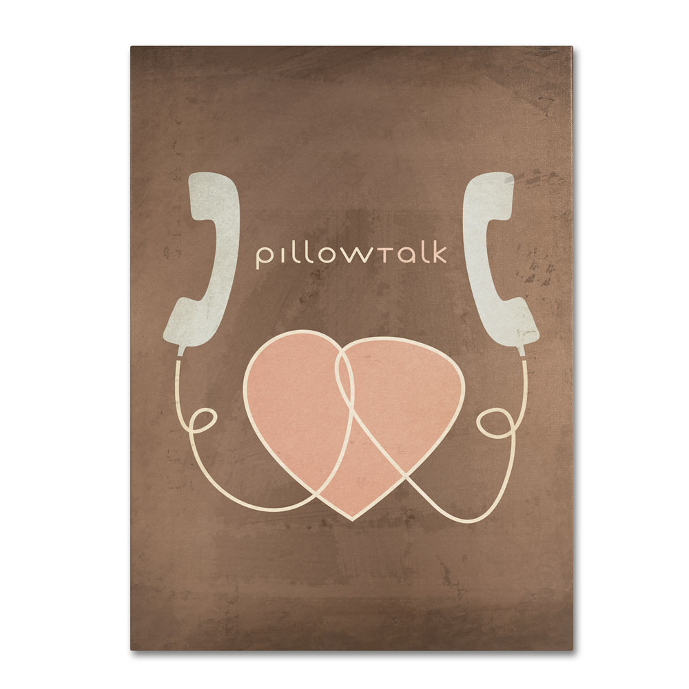 Megan Romo 'Pillow Talk' 14 X 19 Canvas Art