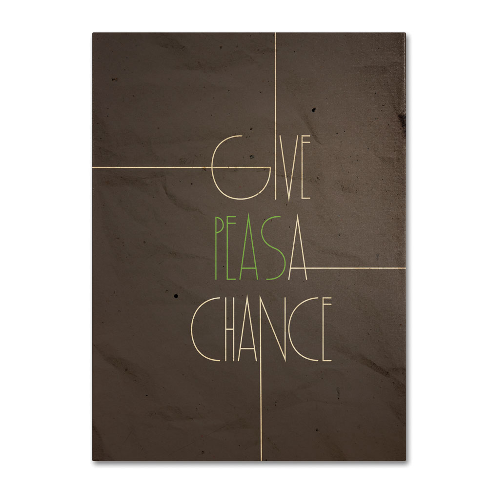 Megan Romo 'Give Peas A Chance' 14 X 19 Canvas Art