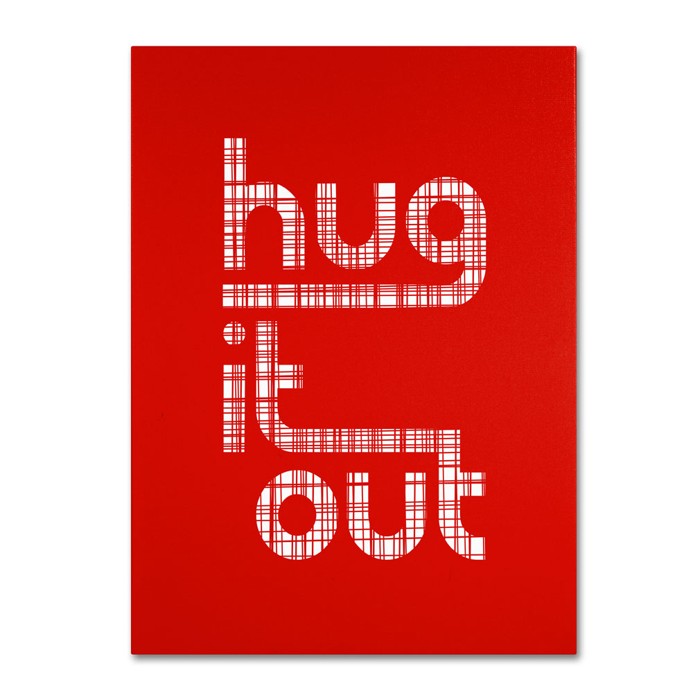 Megan Romo 'Hug It Out III' 14 X 19 Canvas Art