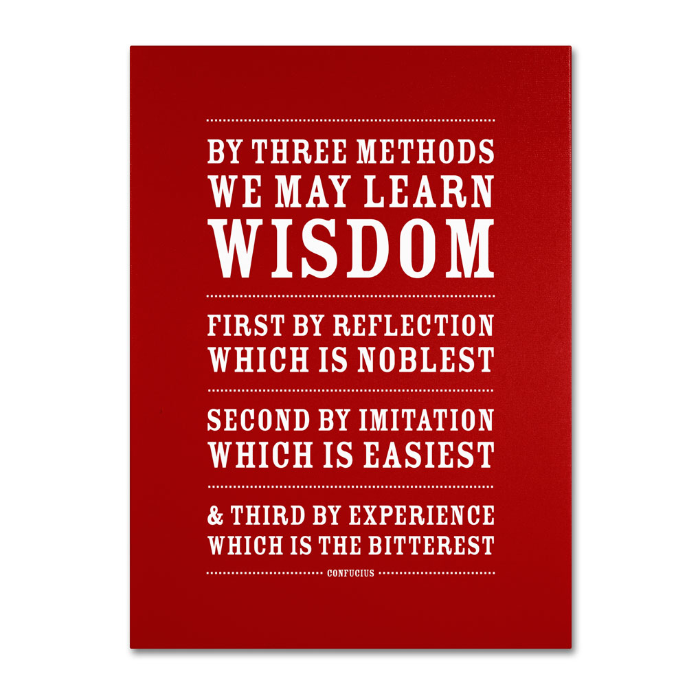 Megan Romo 'Three Ways To Wisdom II' 14 X 19 Canvas Art