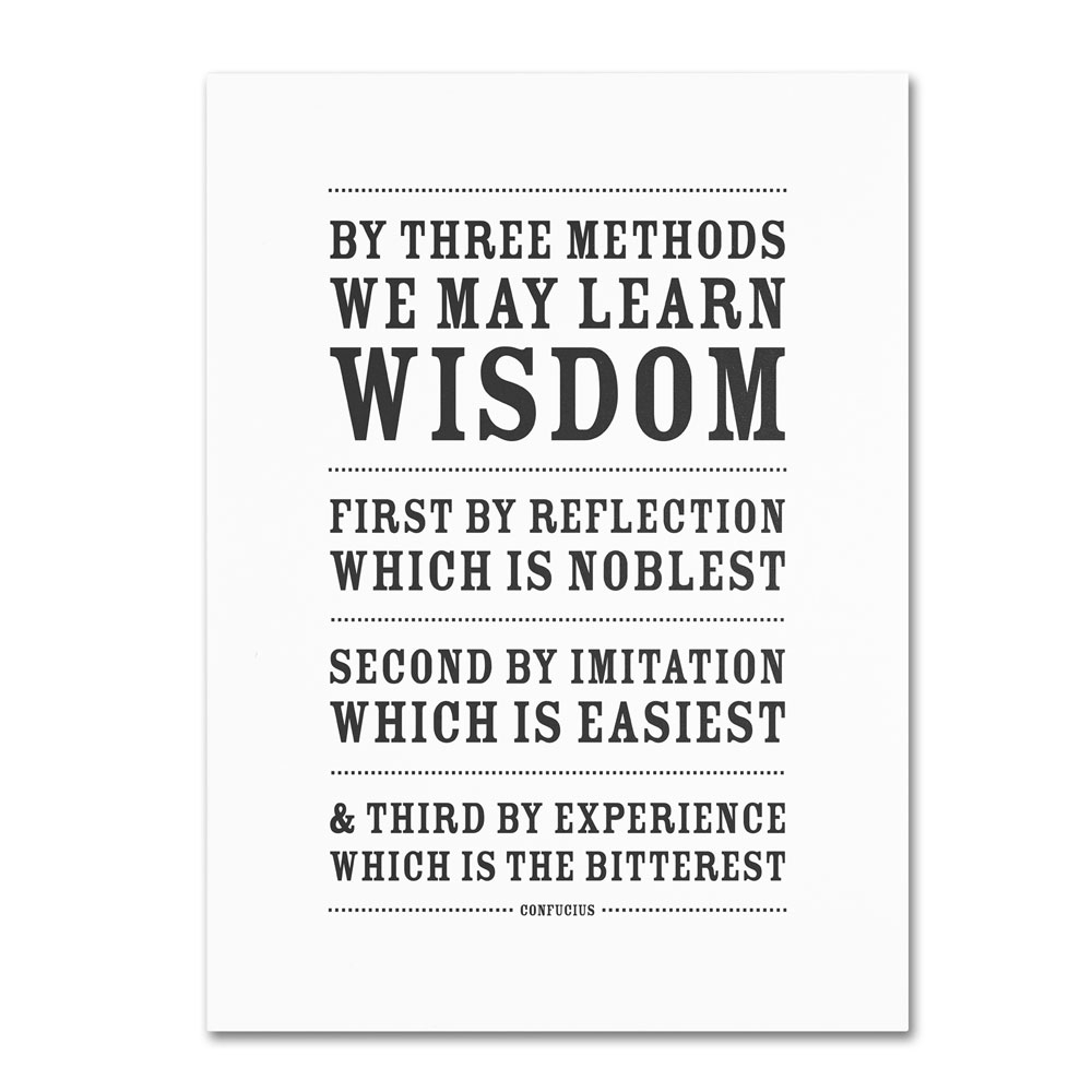 Megan Romo 'Three Ways To Wisdom III' 14 X 19 Canvas Art