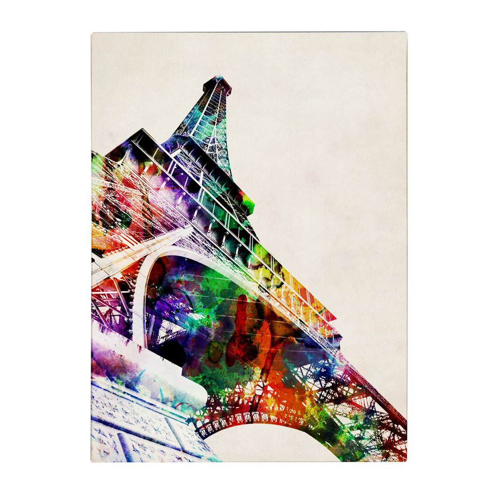 Michael Tompsett 'Eiffel Tower' 14 X 19 Canvas Art