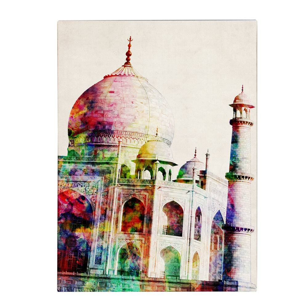 Michael Tompsett 'Taj Mahal' 14 X 19 Canvas Art