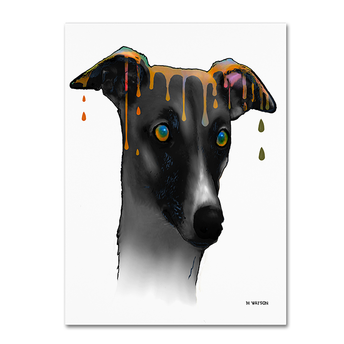Marlene Watson 'Greyhound' 14 X 19 Canvas Art