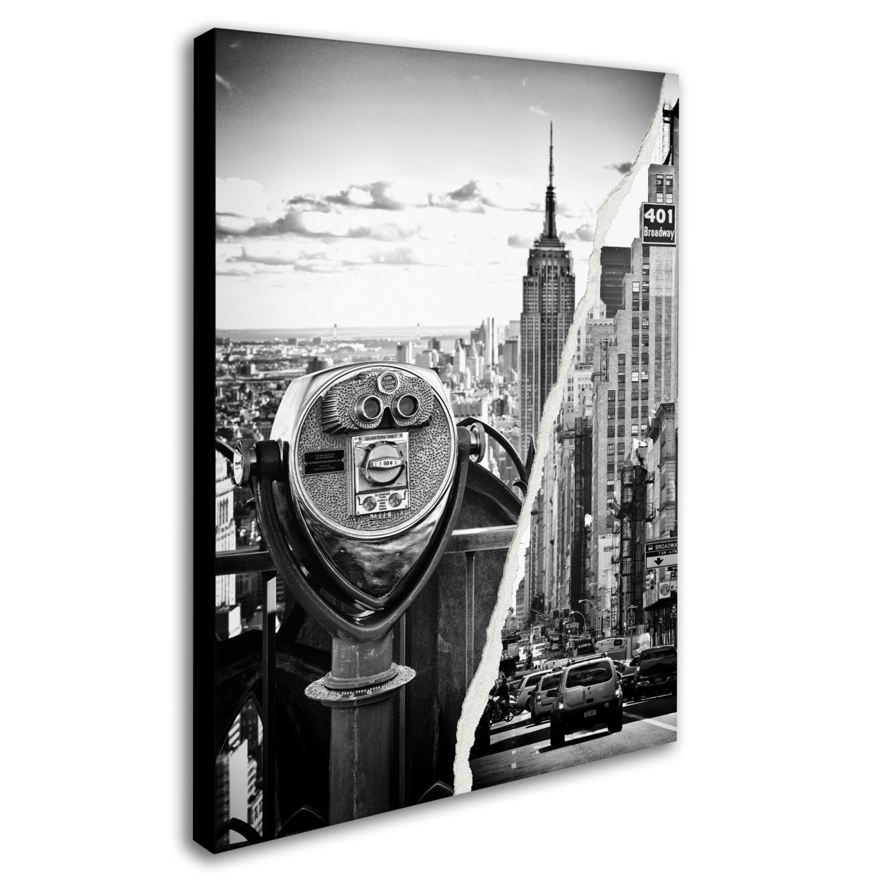 Philippe Hugonnard 'Looking To New York City' 14 X 19 Canvas Art