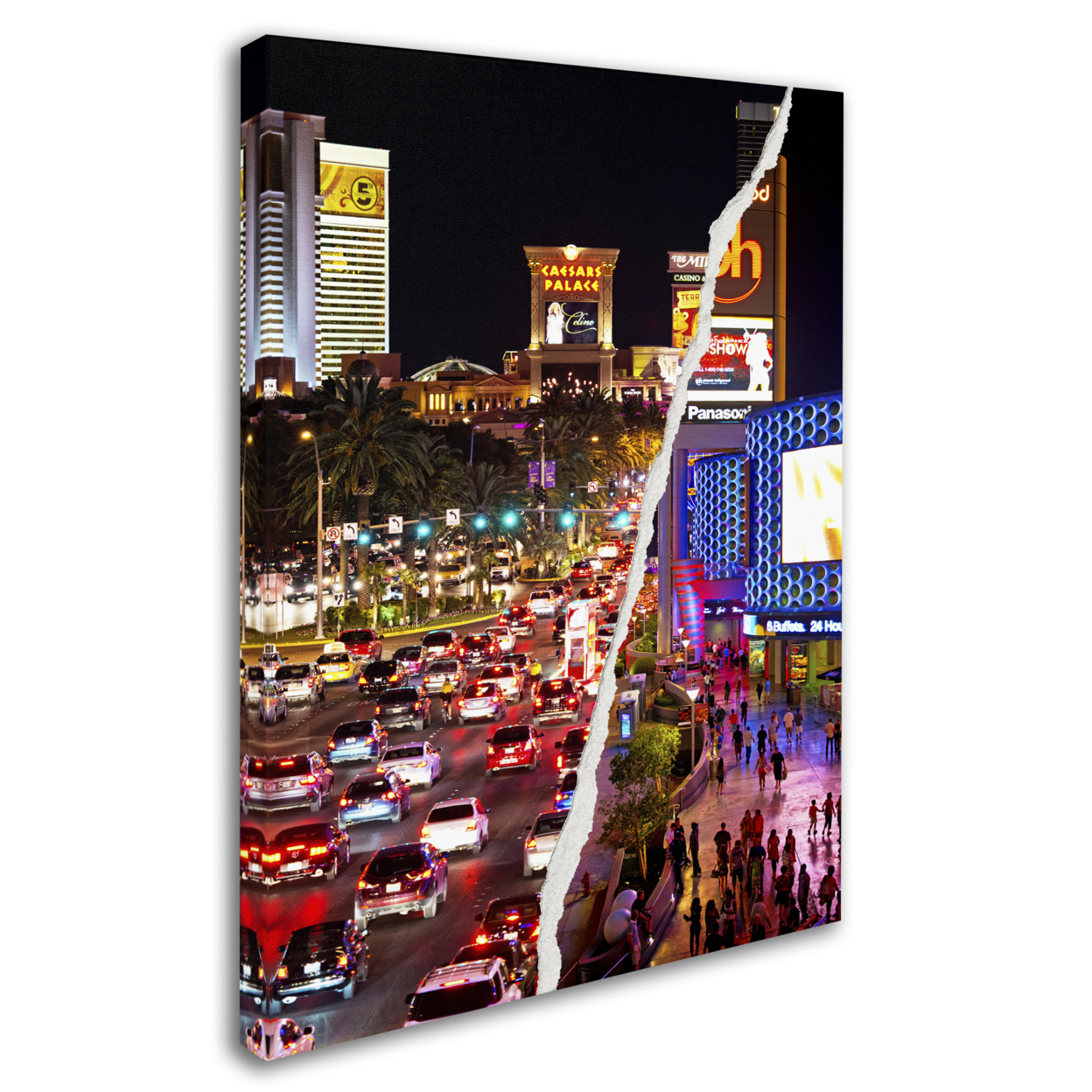 Philippe Hugonnard 'The City Of Las Vegas' 14 X 19 Canvas Art
