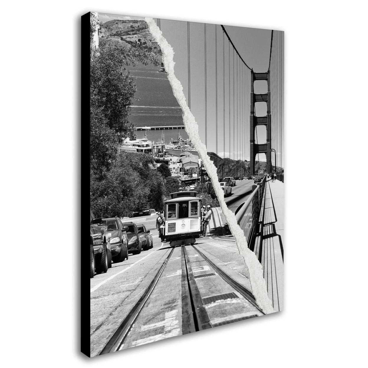 Philippe Hugonnard 'San Francisco Cable Car' 14 X 19 Canvas Art