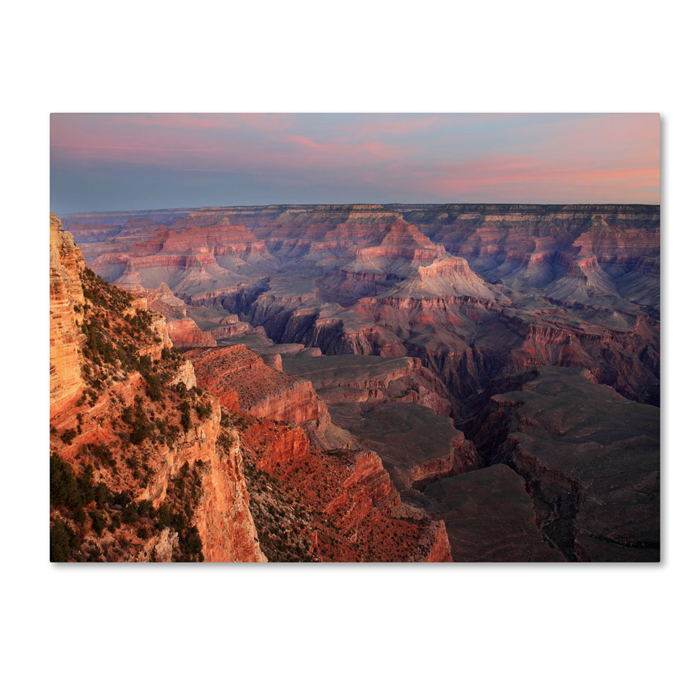 Pierre Leclerc 'Grand Canyon Sunrise' 14 X 19 Canvas Art
