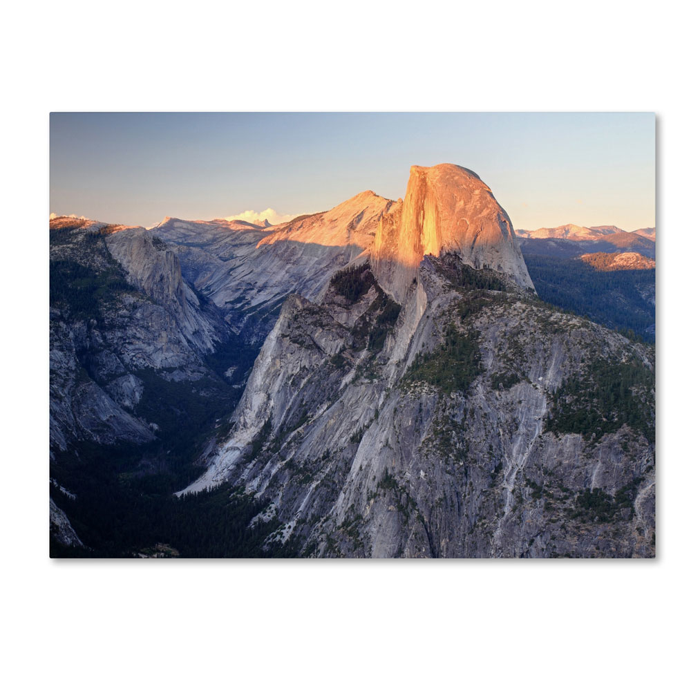 Pierre Leclerc 'Half Dome Yosemite' 14 X 19 Canvas Art