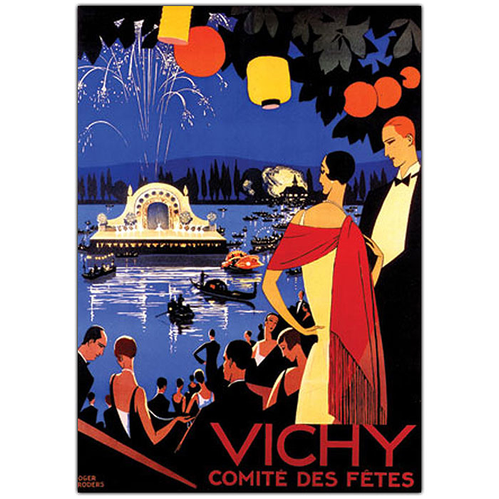 Vichy Comite Des Fetes' 14 X 19 Canvas Art