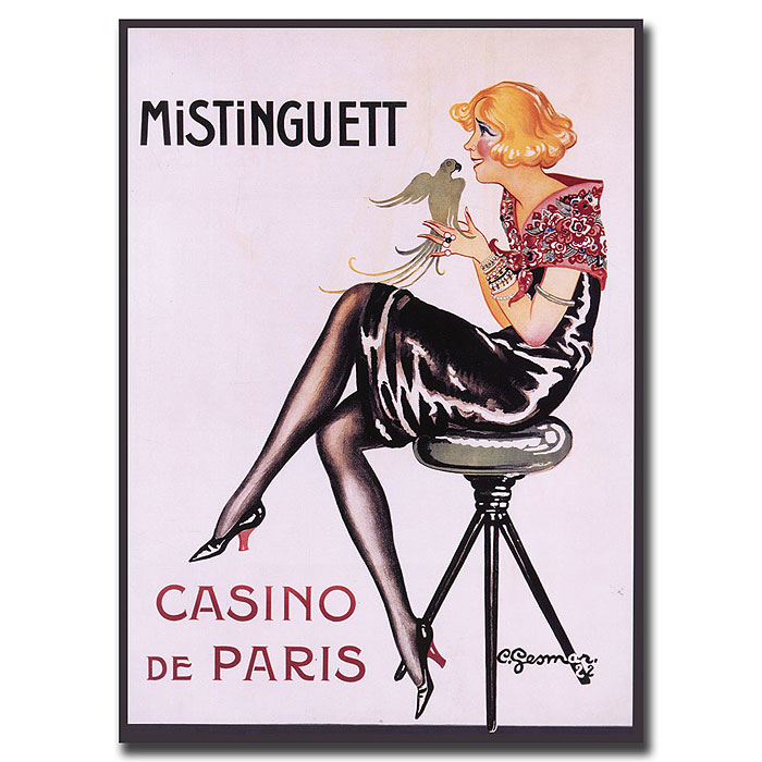 Mistinguett Casino De Paris' 14 X 19 Canvas Art