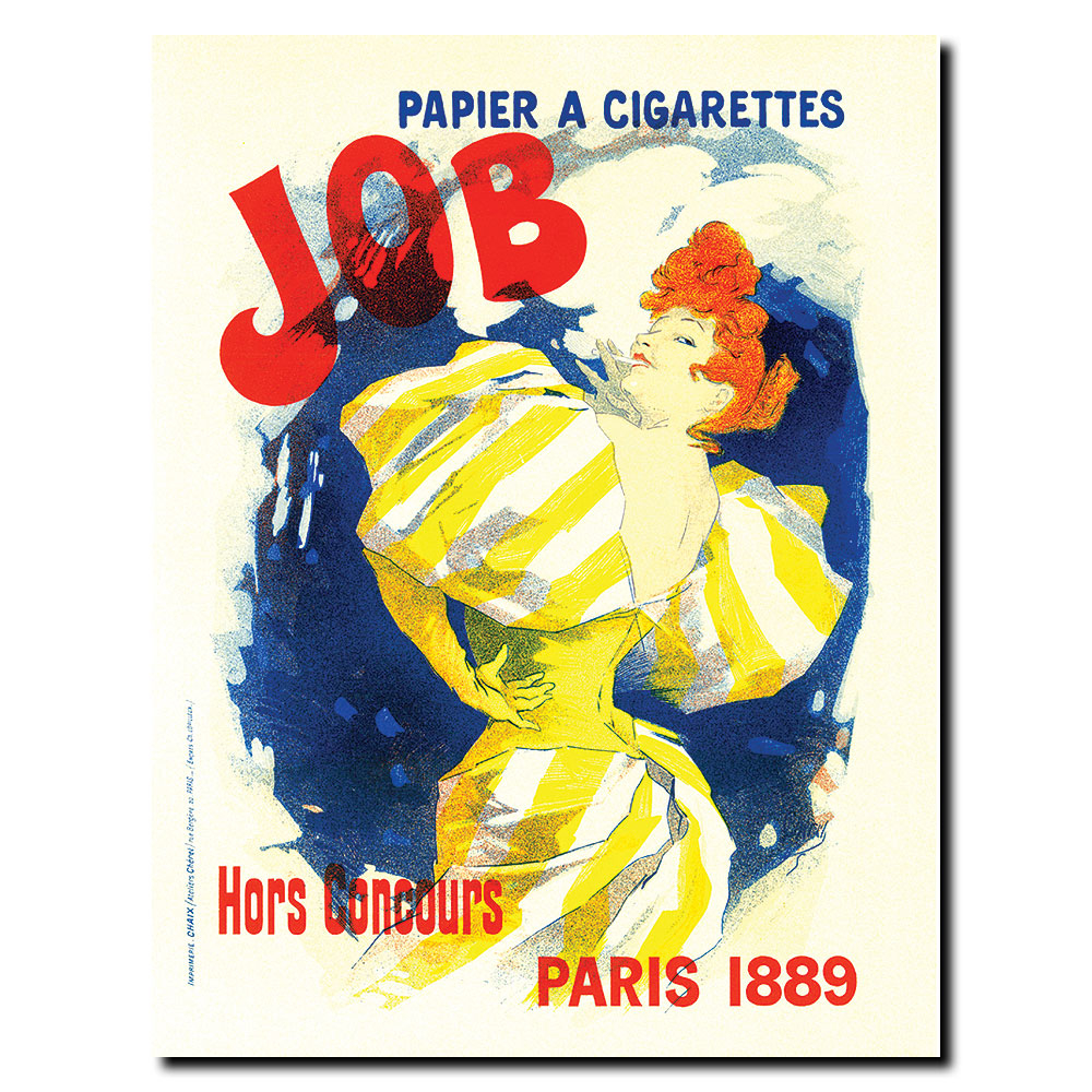 Papier A Cigarettes Job' 14 X 19 Canvas Art