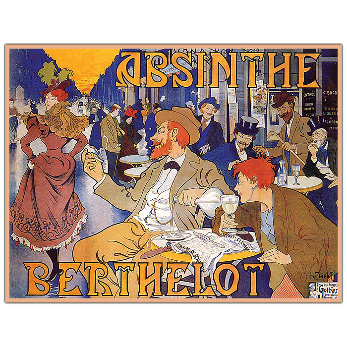 Absinthe Berthelot' 14 X 19 Canvas Art