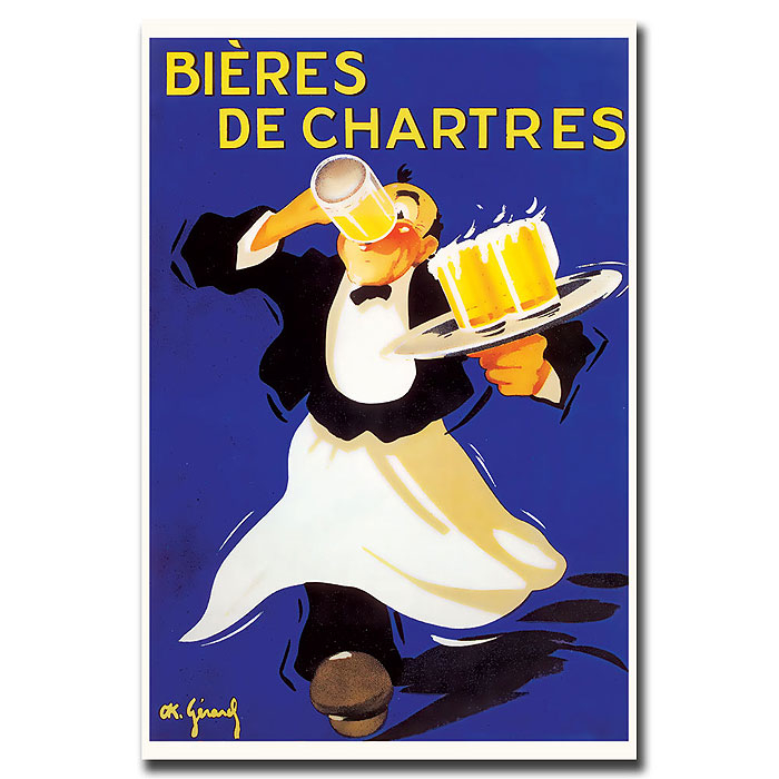 Bieres De Chartres' 14 X 19 Canvas Art