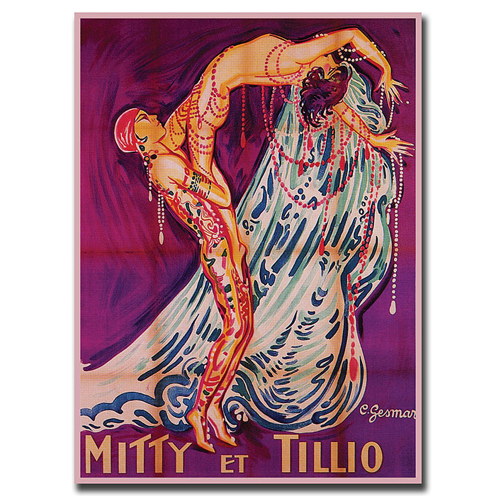 Milly Et Tillio' 14 X 19 Canvas Art