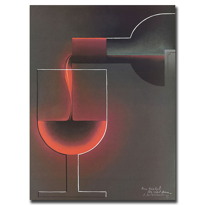 Red Wine' 14 X 19 Canvas Art