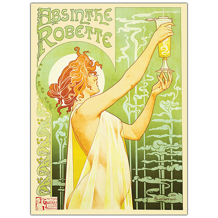 Privat Livemont 'Absinthe Robette' 14 X 19 Canvas Art
