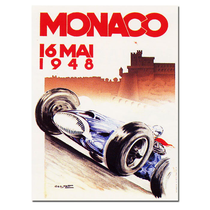 Monaco 1948' 14 X 19 Canvas Art