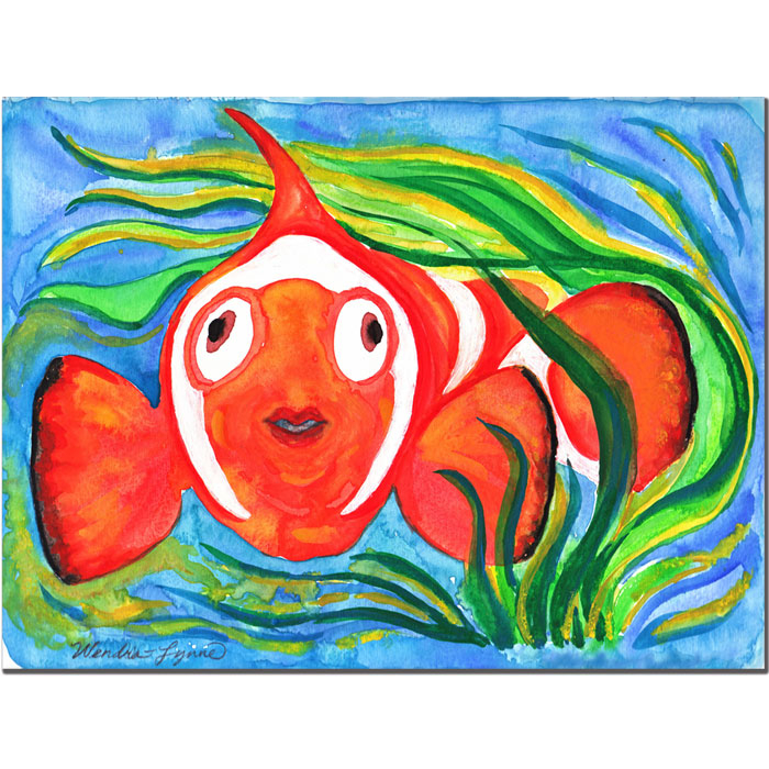 Wendra 'Clown Fish' 14 X 19 Canvas Art