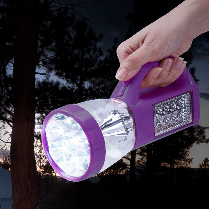 Wakeman Outdoors 3-in-1 LED Camping Lantern Flashlight - Purple