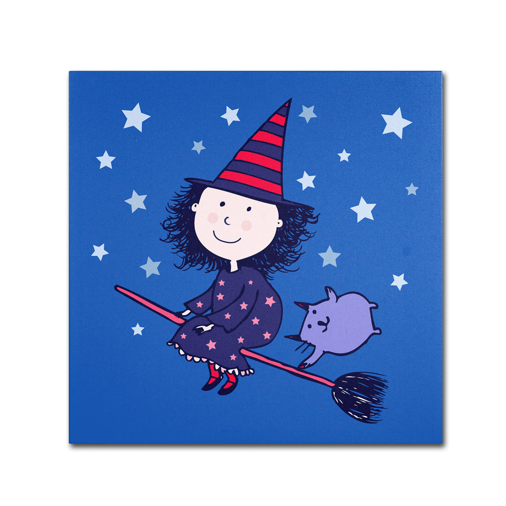 Carla Martell 'Lovely Little Witch' Canvas Wall Art 14 X 14
