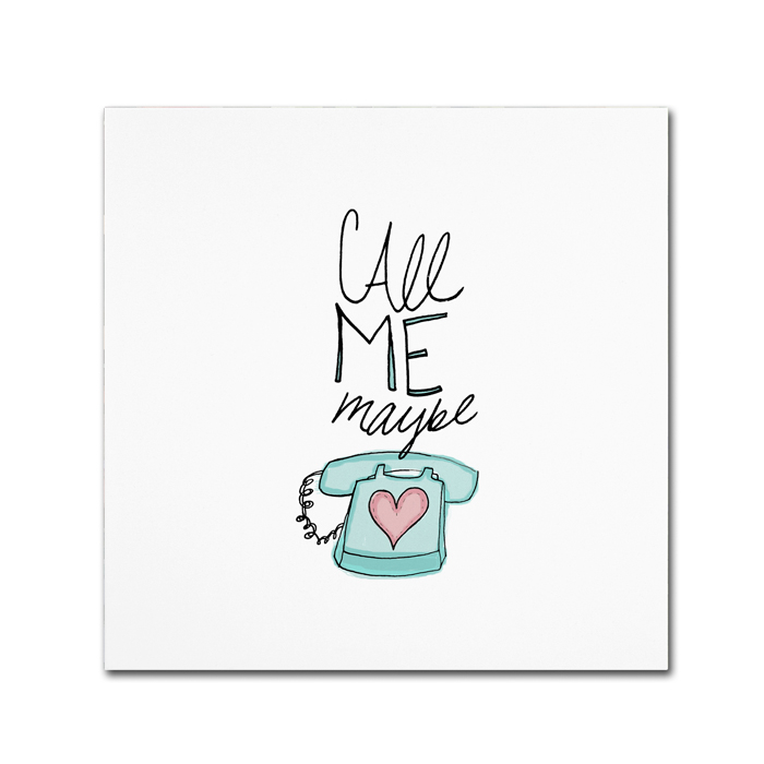 Leah Flores 'Call Me Maybe' Canvas Wall Art 14 X 14