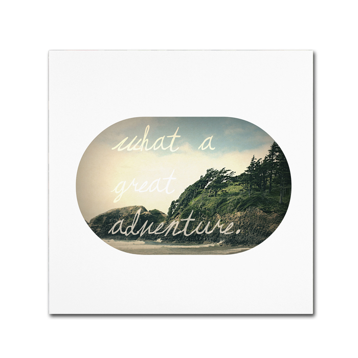 Leah Flores 'What A Great Adventure' Canvas Wall Art 14 X 14