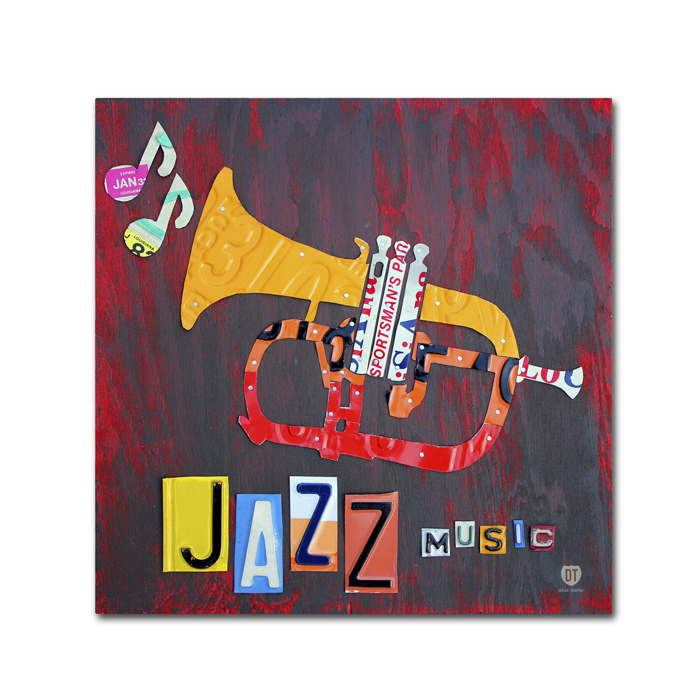 Design Turnpike 'Jazz Series Trumpet' Canvas Wall Art 14 X 14