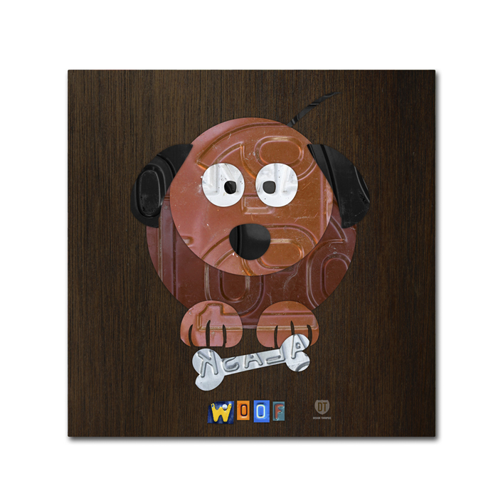 Design Turnpike 'Woof The Dog' Canvas Wall Art 14 X 14