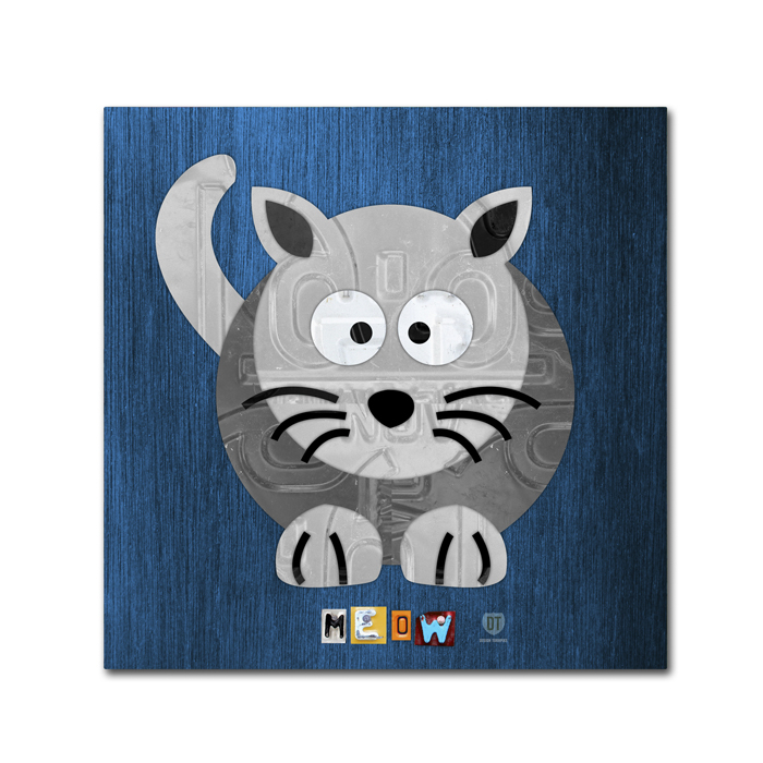 Design Turnpike 'Meow The Cat' Canvas Wall Art 14 X 14