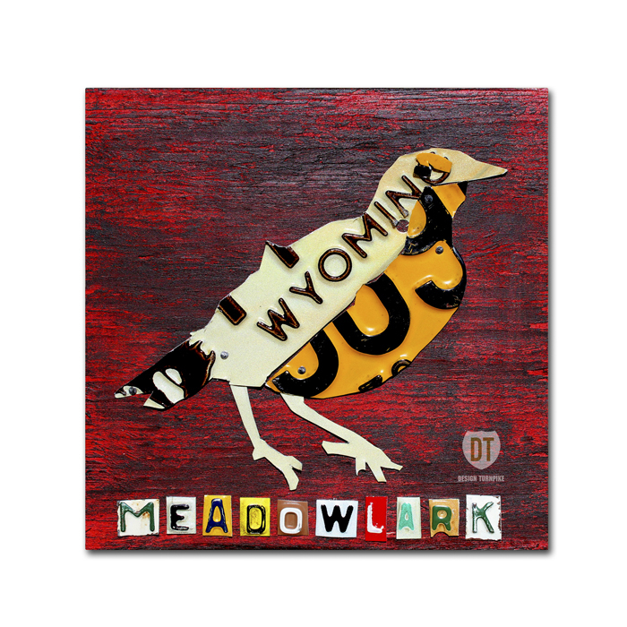 Design Turnpike 'Wyoming Meadowlark' Canvas Wall Art 14 X 14