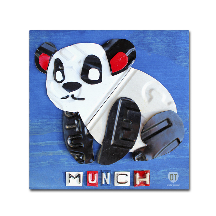 Design Turnpike 'Munch The Panda' Canvas Wall Art 14 X 14